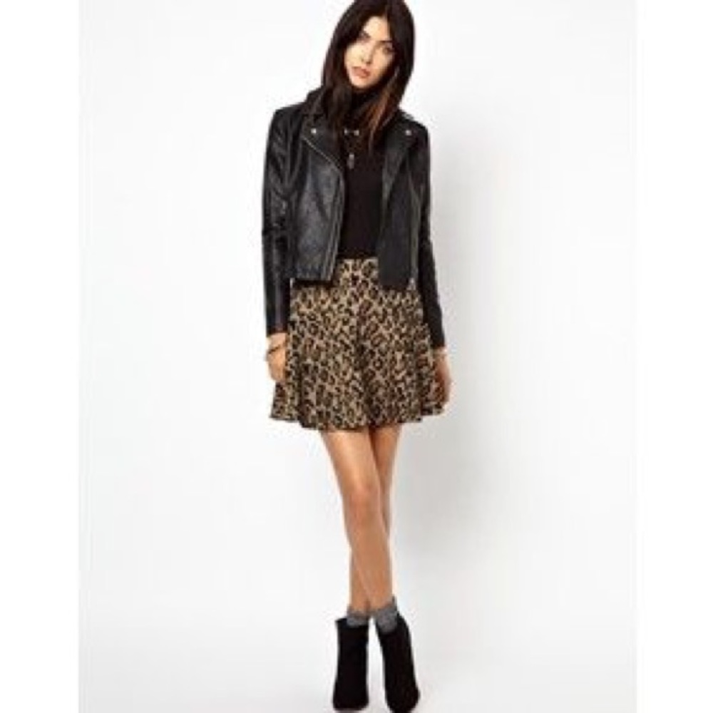 Free People Leopard print loose mini